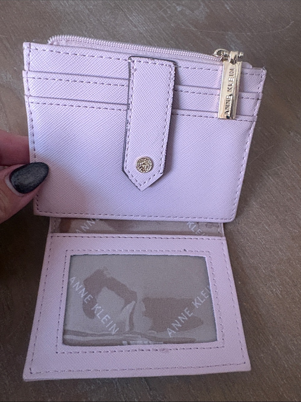 Anne Klein Pastel Lilac Slim Cardholder Wallet